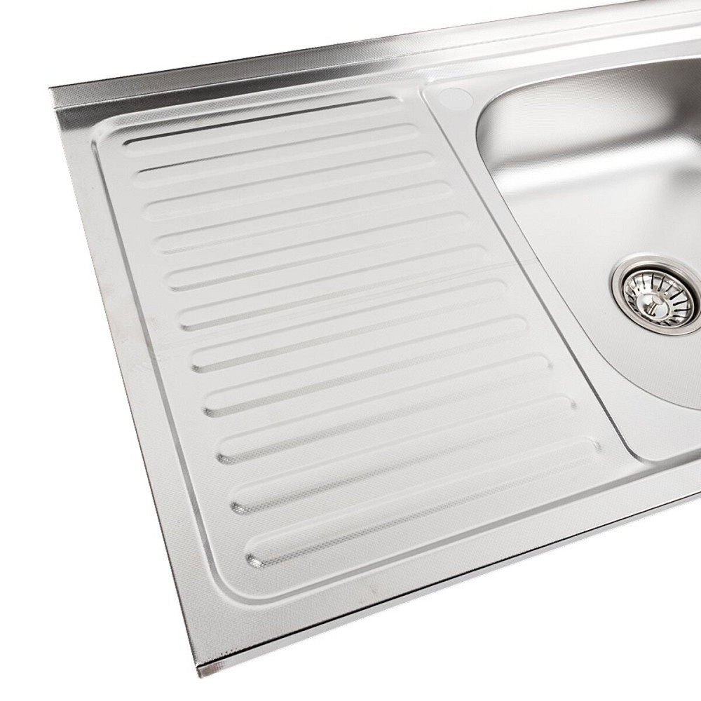 VALESO Кухонна мийка з нержавіючої сталі Valeso ДЕКОР 8050 R (0,7/160 мм) Київ - фото 5