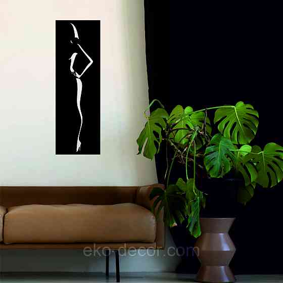 Декоративне настінне Панно «Силует жінки», Декор на стіну Київ