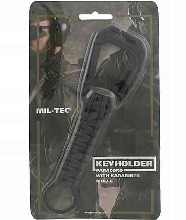 Брелок із паракорду з карабіном для ключів Mil-Tec від Sturm (15908002) Black Нововолинськ