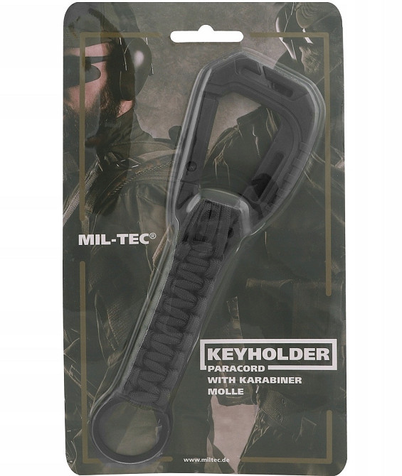 Брелок из паракорда с карабином для ключей Mil-Tec от Sturm (15908002) Black Нововолынск - изображение 6