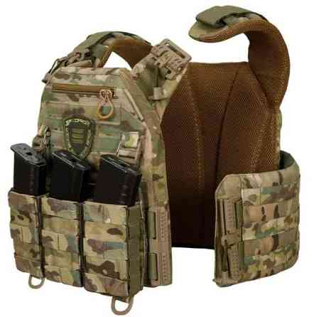 Військова плитоноска мультикам wamor gen3 promax тактична з 3 підсумками в комплекті на швидкому скиді Одеса