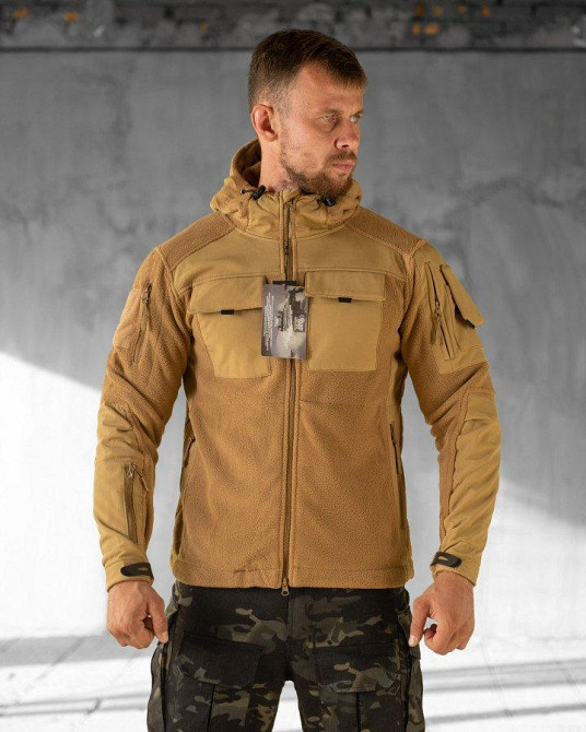 Тактична флісівка куртка Esdy combo coyot ВТ6630 Одеса - фото 1