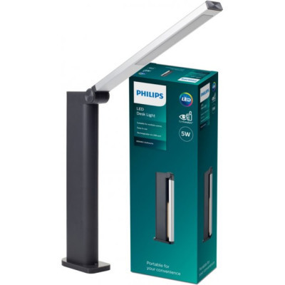 Настільна лампа Philips LED Amber 3W, 4000K, 1800mAh (Lithium battery), сірий (929003194607) Вінниця - фото 7