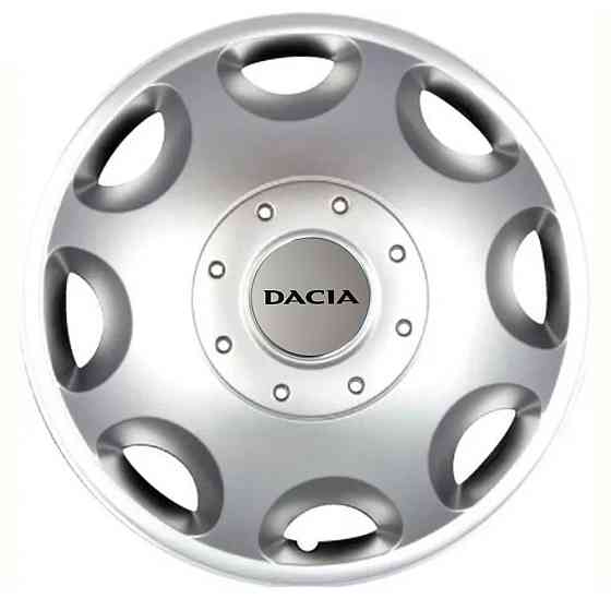 Автомобильные модельные колпаки R15 Dacia 300 4шт, SJS, серебряные Киев