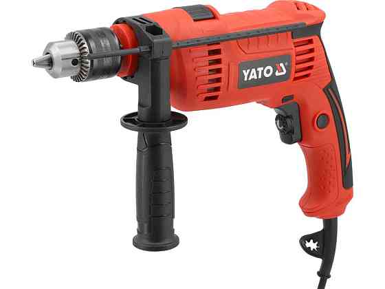 Дриль ударний від мережі 230 В YATO P= 650 Вт, з патроном під ключ для свердл Ø≤ 13 мм [8] Одеса