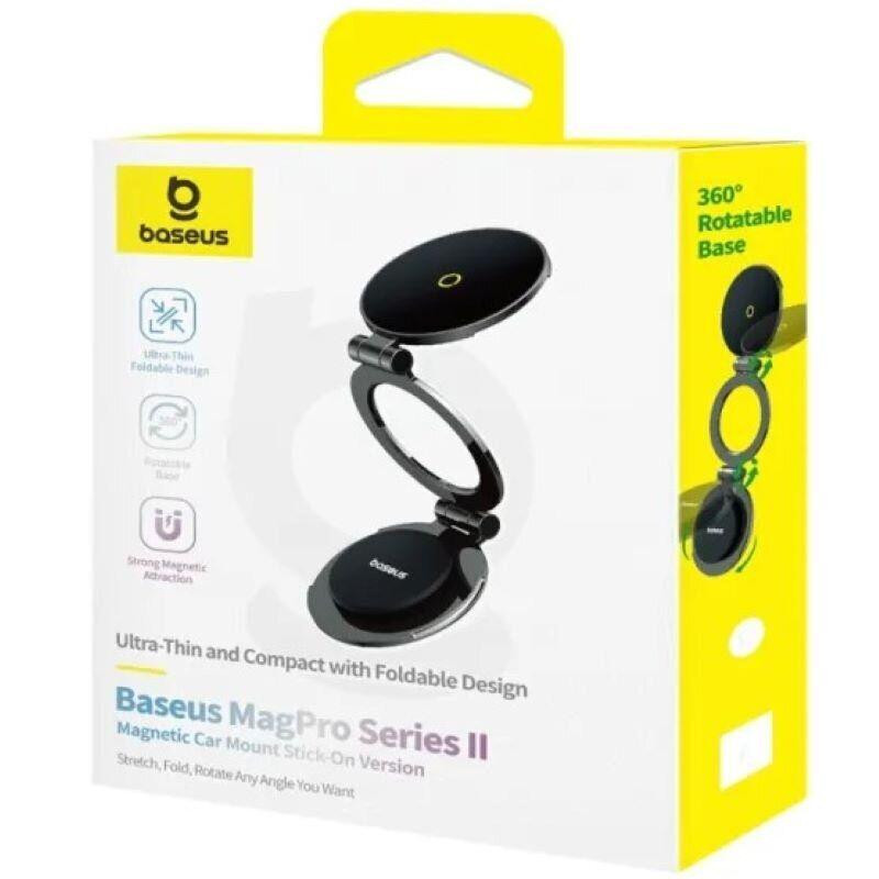 Автотримач для телефона Baseus MagPro Series II Magnetic Car Mount Stick-on Version Cosmic Black Одеса - фото 2