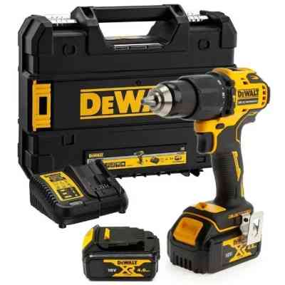 Шуруповерт DeWALT 18В XR Li-Ion, 4Ah, 65 Нм, 450-1650 об/мин, вес 1.2 кг, TSTAK (DCD709M2T) Вінниця