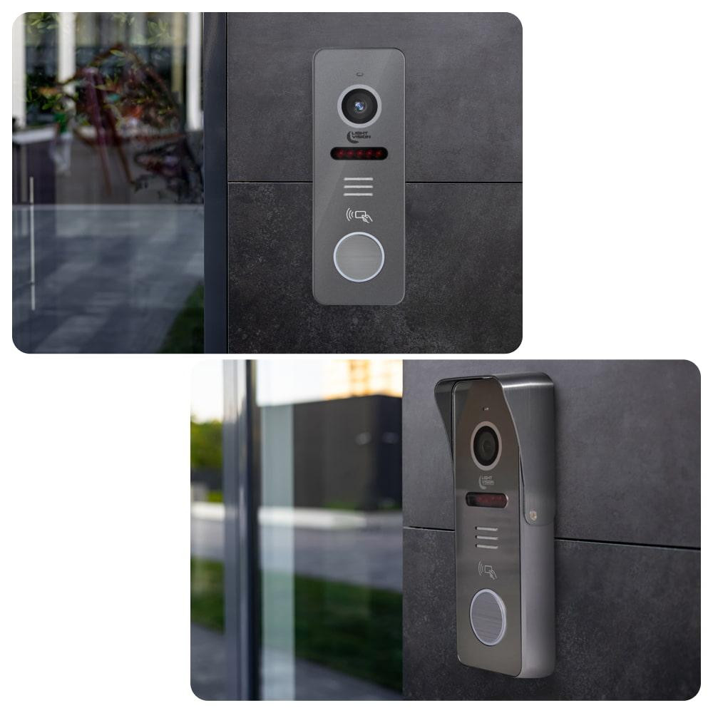 Комплект відеодомофона Light Vision з електрозамком: домофон 7" AMSTERDAM FHD White, відеопанель 2Mp RIO FHD Grey, Київ - фото 14
