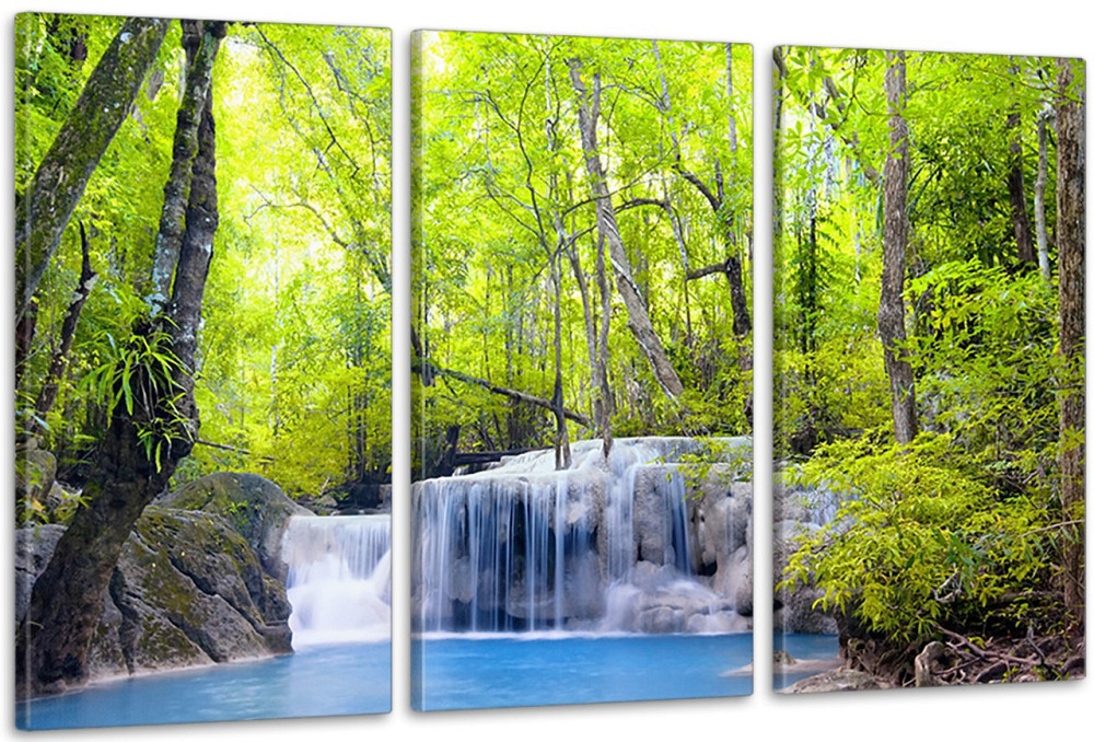 Модульна картина у вітальню/ спальню  Водоспад  ART-241_3A 100х150 см Київ - фото 1