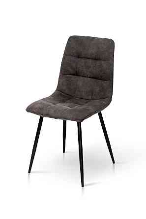 Стілець Чілі (круглий) чорний/мкфібра графіт PK-04 Київ