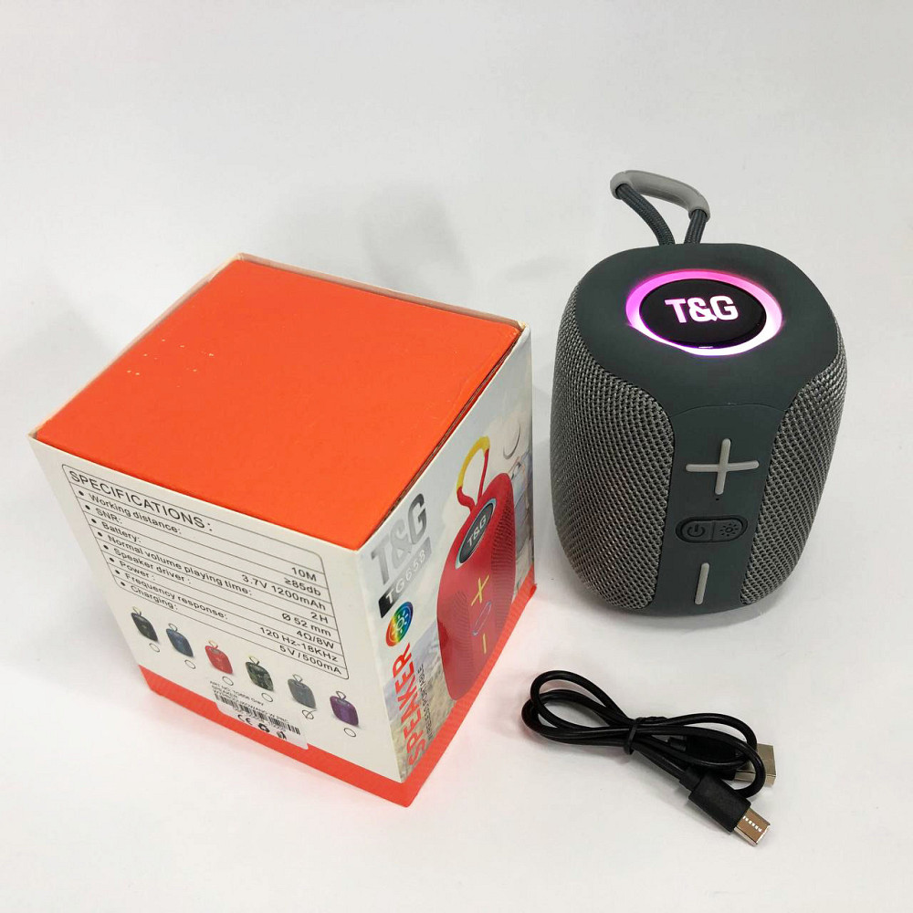 Переносна колонка для вечірки, Колонка на акумуляторі зі світломузикою, Колонки для музики вдома HB-92 Івано-Франківськ - фото 8