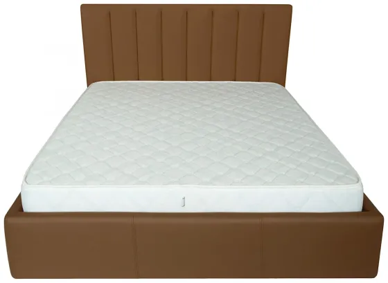 Ліжко Sanam Comfort 140 х 190 см Fly 2213 A1 З підйомним механізмом та нішою для білизни Світло-коричневий Київ