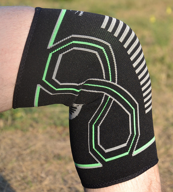 Наколінники PowerPlay 4099 Knee Support Чорно/Зелені L/XL (пара) Каменское - изображение 5