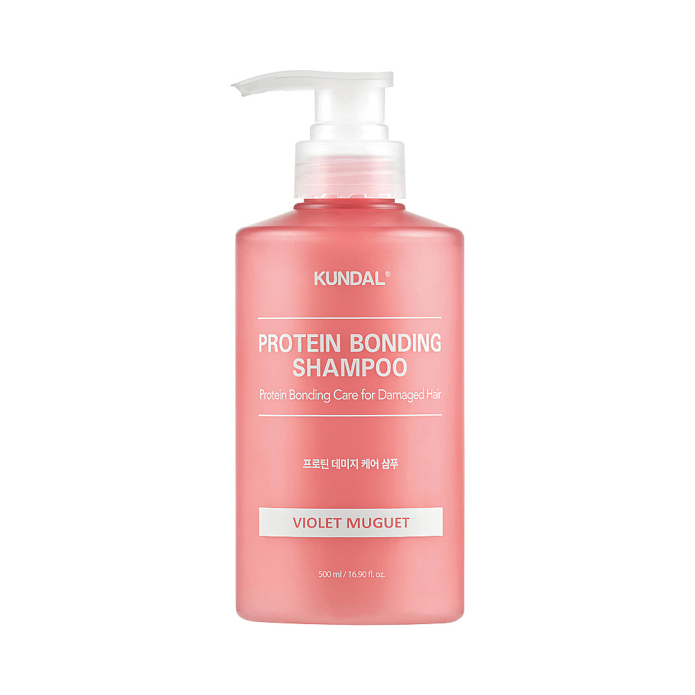 Шампунь для поврежденных волос Фиолетовый ландыш Protein Bonding Shampoo Violet Muguet Kundal 500 мл Киев - изображение 1