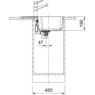 Мойка кухонная Franke City, фраграніт, бежевий (114.0701.824) Винница
