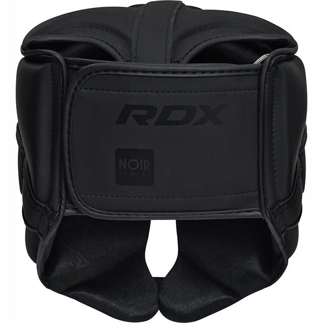 Боксерський шолом RDX T15 Noir Cheek Protector Matte Black (капа в комплекті) Кам'янське - фото 4