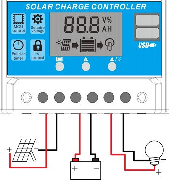 Контролер заряду сонячної батареї KW1230 ШІМ 12-24В 30А Вінниця - фото 4