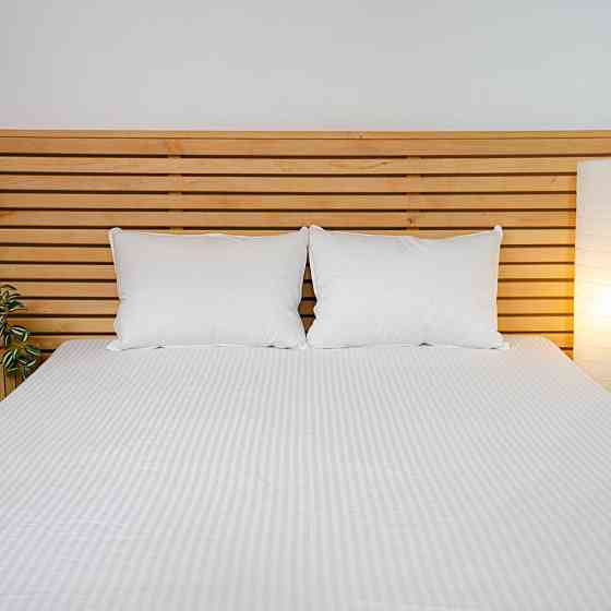 Подушка пухова YouStar 20% пух 80% перо Тік - пружна 50x70 см (Білий) Суми