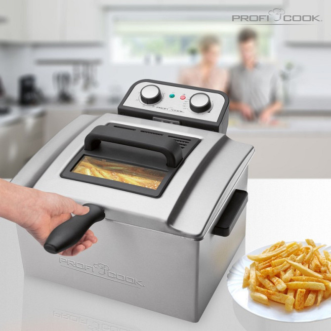 Фритюрница масляная 4 литра с 2 корзинами Profi Cook PC-FR (1038) Мощность 3000 Вт Нововолынск - изображение 8