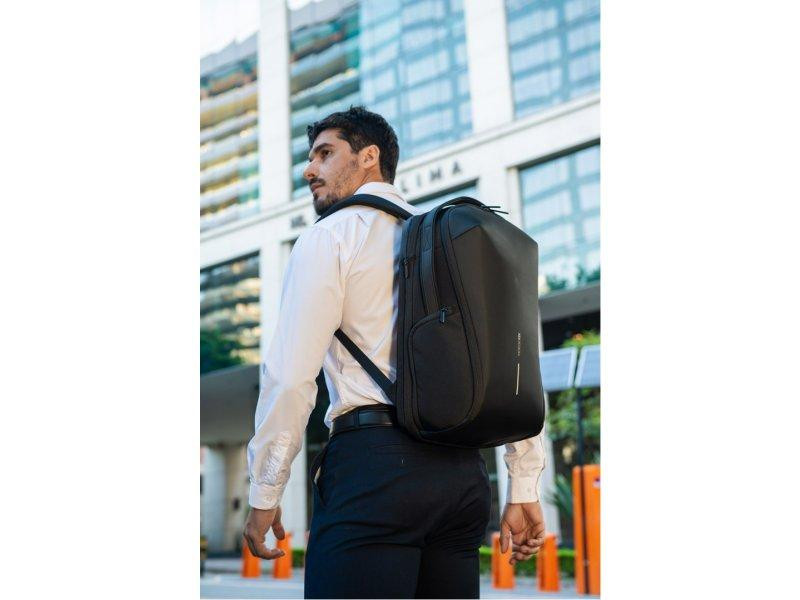 Рюкзак міський Bobby Bizz Business 18 л-25 л для ноутбука 16 дюймів із захистом від крадіжок і порізів (Чорний) Вінниця - фото 5