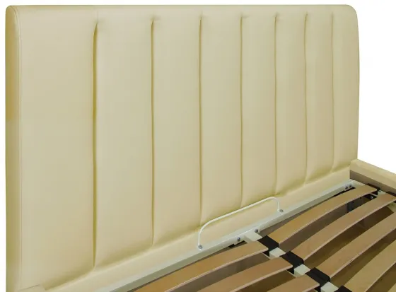 Ліжко Двоспальне Sanam Comfort 160 х 190 см Fly 2207 A1 З підйомним механізмом та нішою для білизни Бежевий Київ