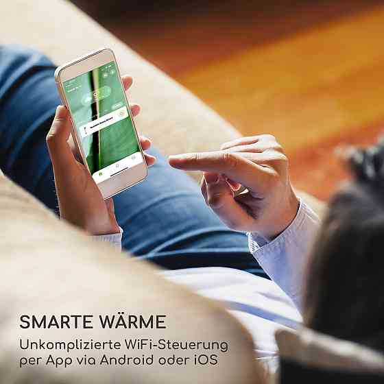 Інфрачервоний нагрівач для патіо Heatbell Wall Smart IPX4 800/1200/2000W Outdoor Black (Німеччина, читати Рівне