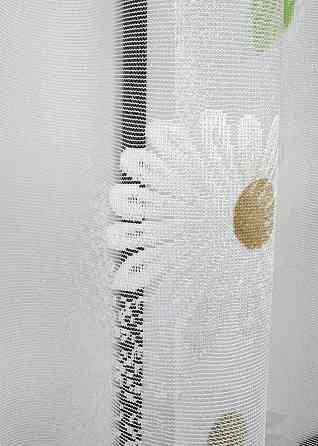 Коротка тюль, висота 1,5 м., жакард колір білий 1897т Київ