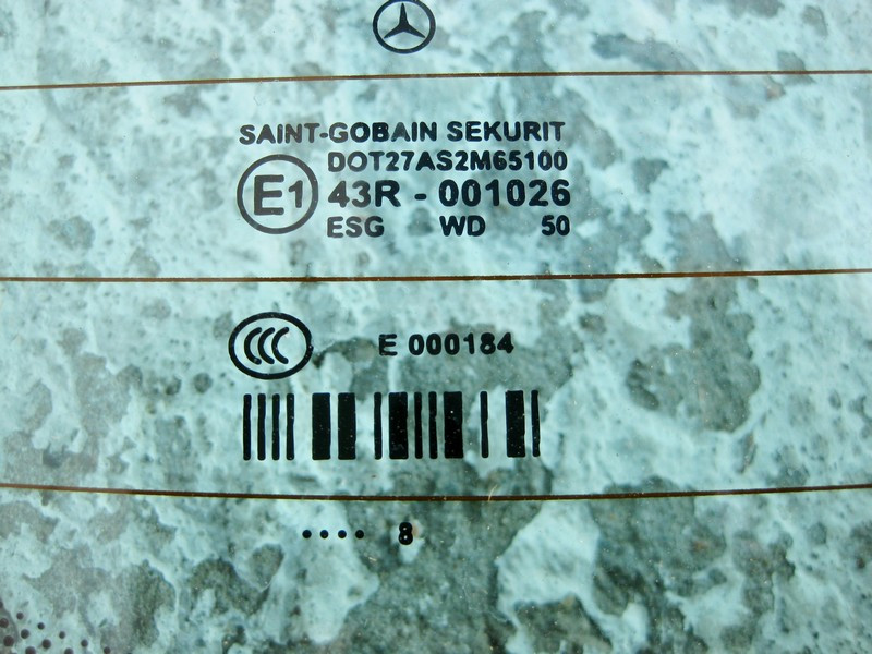 Mercedes-Benz  001026 A2196700980 Скло заднє синє CLS C219 43R Одеса - фото 4