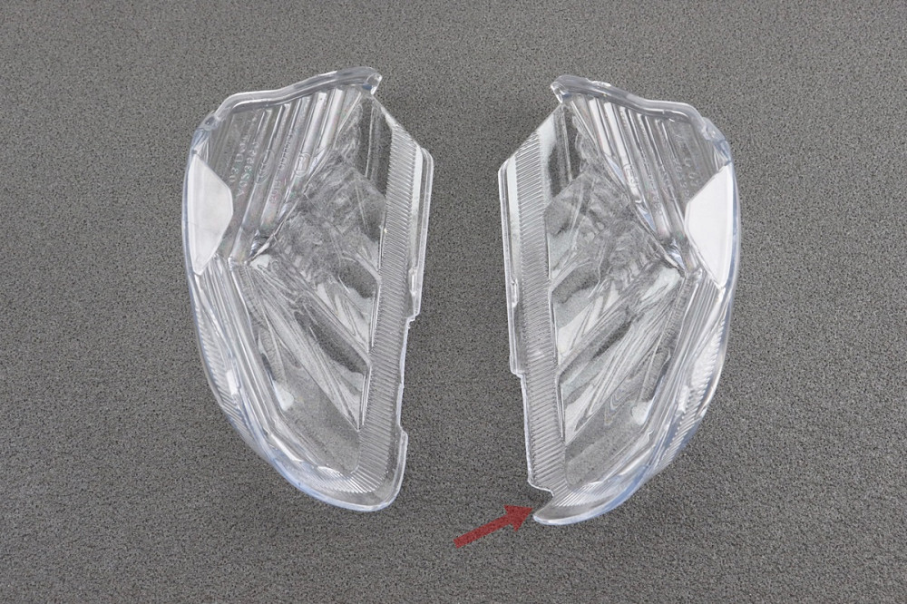 пластик - "скло" поворотів (комплект) зад. прозорі (незначний дефект лиття, див. фото) Київ - фото 3