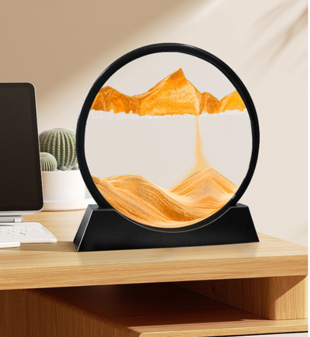 Песочная картина БОЛЬШАЯ 27см, Рамка с кварцевым песком, декор интерьера, рамка для релакса СИНЯЯ Кременчуг - изображение 6