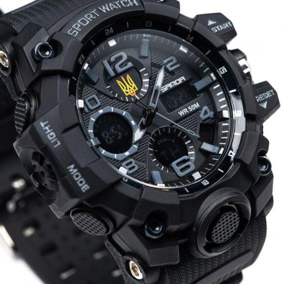 Годинники чоловічі наручні Sanda Peremoga (Чорний) Київ - фото 4