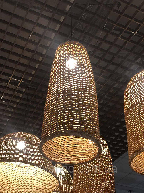 Висока плетена люстра | Київ - фото 2