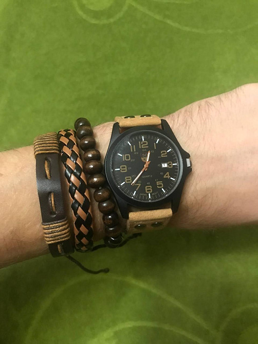 Часы мужские SOKI Brown + браслеты Киев - изображение 1