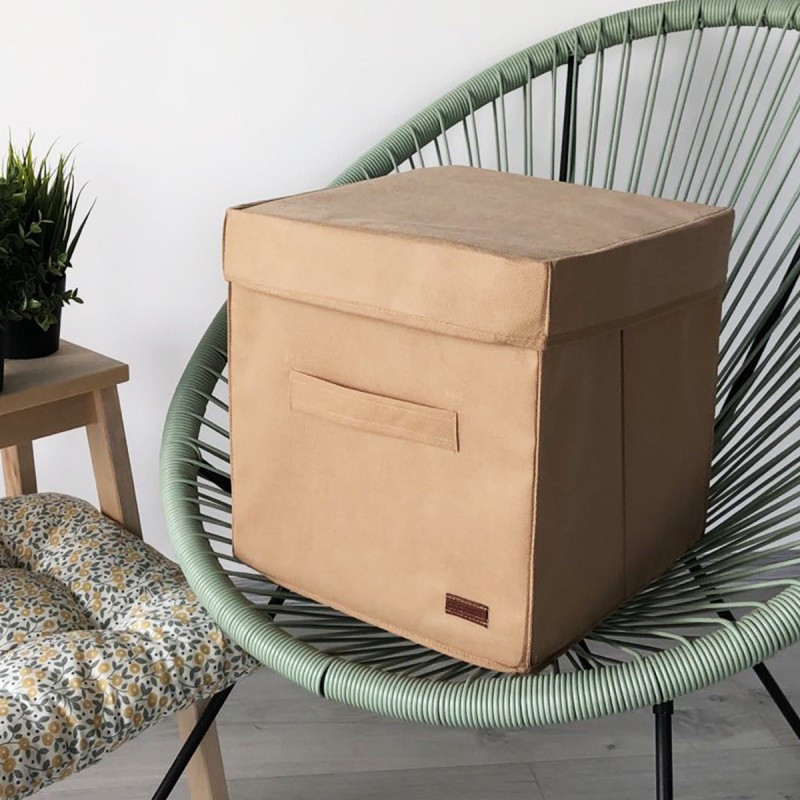 Короб с крышкой для хранения вещей HY-Kr-beg (Бежевый) Сумы - изображение 1