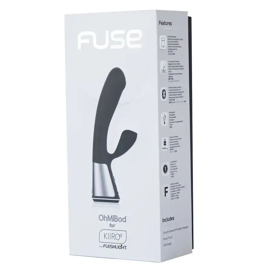 Інтерактивний вібратор-кролик Ohmibod Fuse for Kiiroo Black Львов - изображение 2
