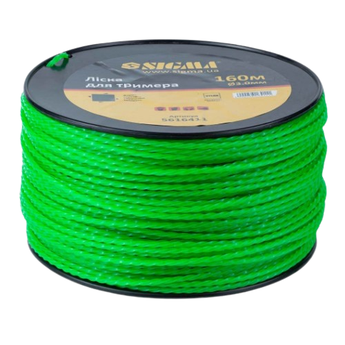 Ліска для тримера d3,0мм 160м зріз/кручений квадрат SIGMA Житомир - изображение 3