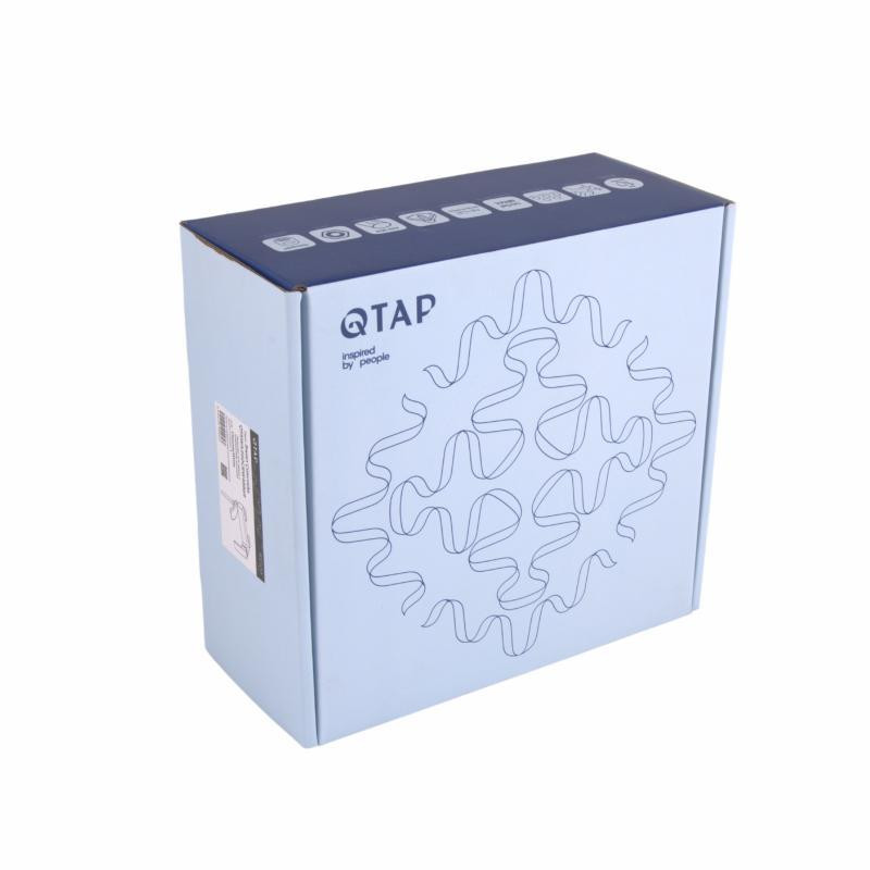 Смеситель для ванны Qtap Swan Cascada c душевым гарнитуром QTSWA260CRW45569 белый/хром Киев - изображение 7