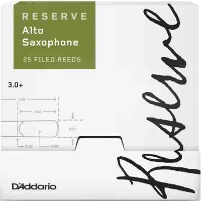 Трость для саксофона D'Addario Reserve - Alto Sax #3.0+ - 25 Pack (DJR01305-B25) Винница