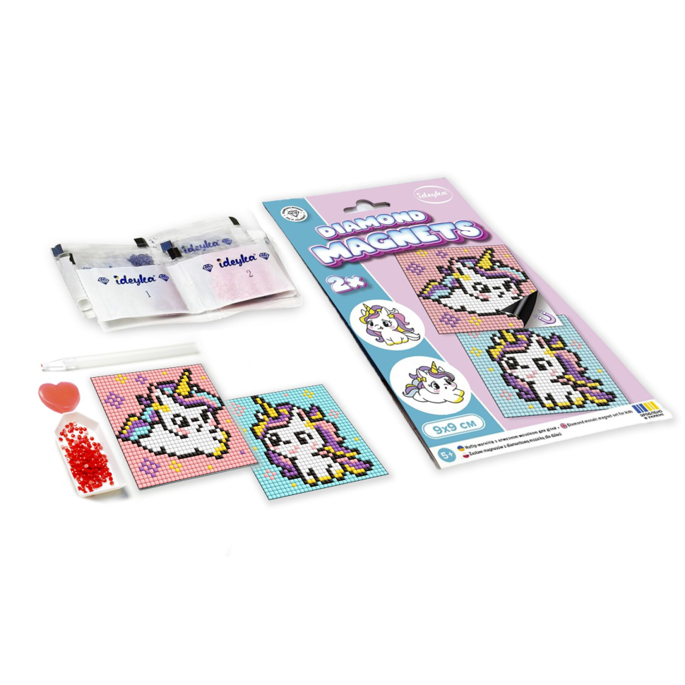 Алмазная мозаїка "Грайливі песики" AMG1060 на магнітній основі 9x9 см Вінниця - фото 2