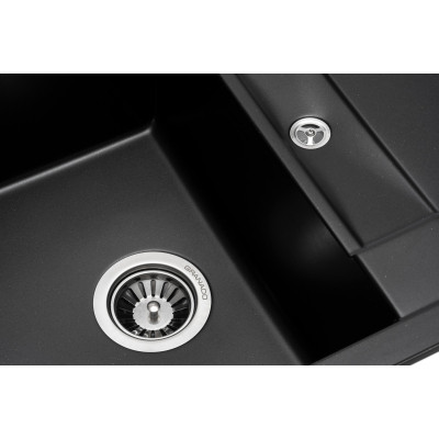 Мийка кухонна GRANADO комплект VALENCIA black shine_чаша ліворуч (ksg0701L) Вінниця - фото 12
