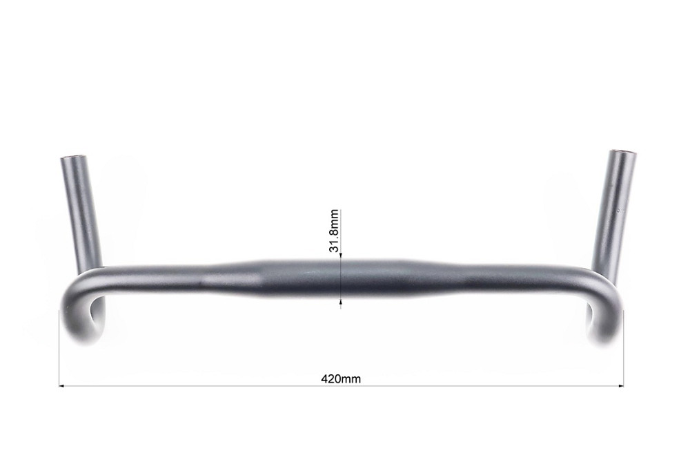 Кермо ROAD 31,8x420мм, алюмінієве, чорне Київ - фото 3