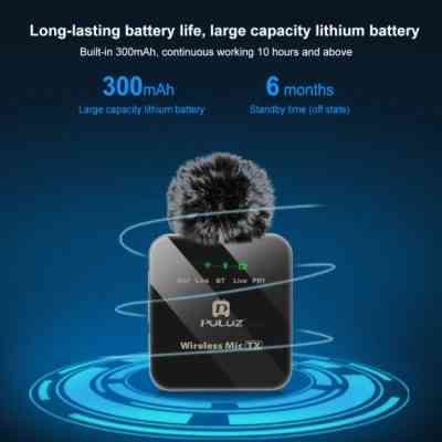 Микрофон Puluz для iPhone/iPad 8-контактний приймач і два мікрофони Black (PU647B) Винница