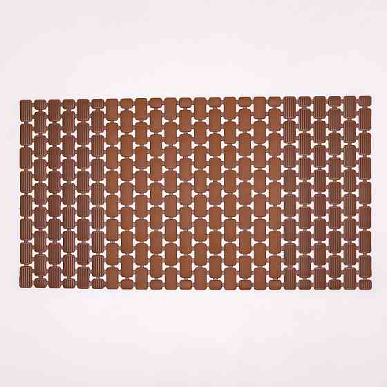 Коврик для душа на присосках 73×40 см Коричневий Київ