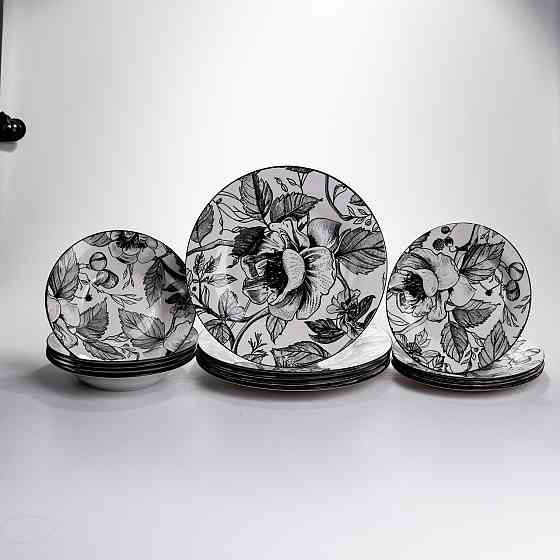 Столовий сервіз на 6 персон 18 предметів порцеляновий HP-HK-A4 Коломия