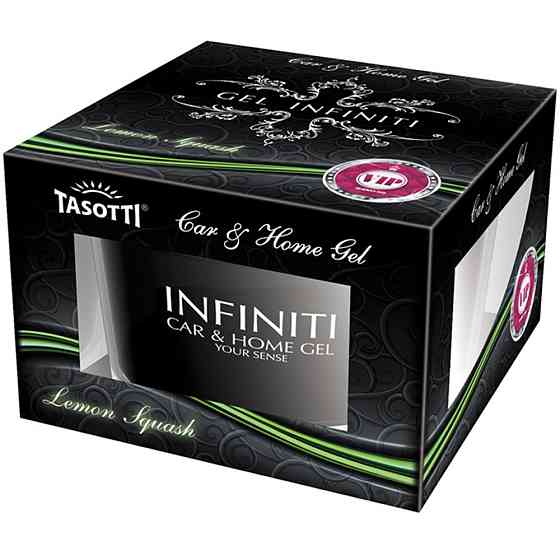 Ароматизатор для авто гелевий "Gel Infiniti" Lemon Squash (Лимонний сквош) 50мл Tasotti Київ