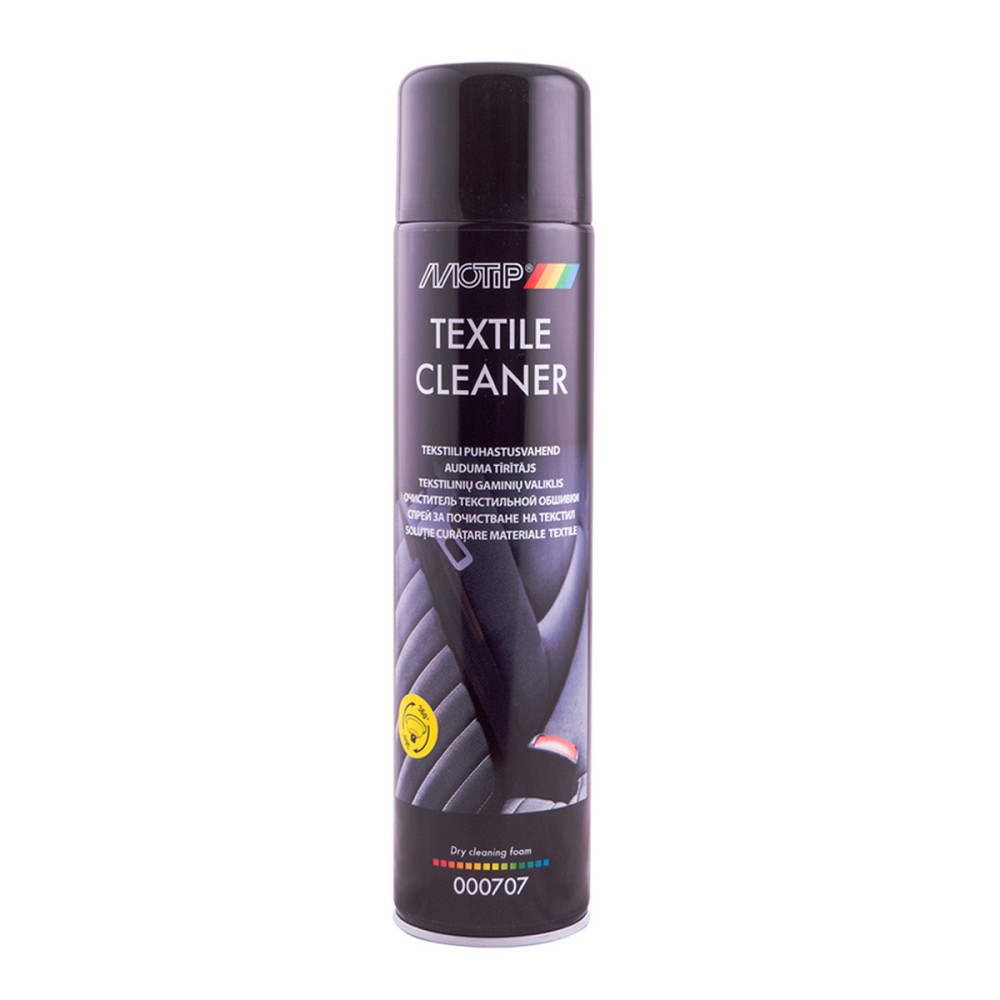 MOTIP Black Line Textile Cleaner 600 мл — Пінний очищувач текстильної оббивки салону, плямовивідник для тканини та автокилимків | Ковель - фото 1