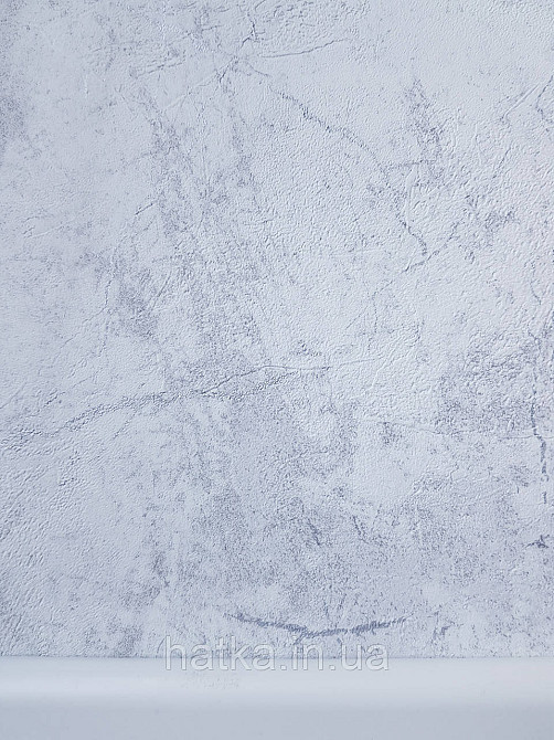 Обои виниловые на флизелине Grandeco Textured vibes 0.53x10 под камень мрамор белые серые серебристые Киев - изображение 3