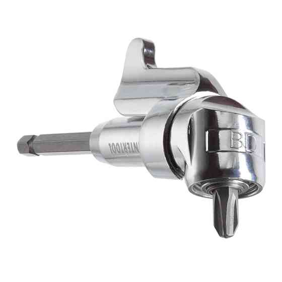 Кутовий адаптер для насадок викрутки, 1/4", Cr-V Львов