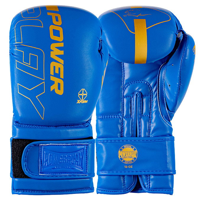 Боксерські рукавиці PowerPlay 3089 Alpha Сині 12 унцій Кам'янське - фото 1