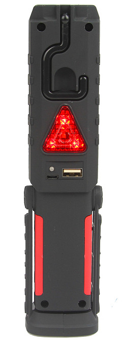 Ліхтарик багатофункційний LED 240 lm з опцією PowerBank червоно-чорний Київ - фото 5